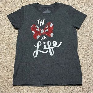 WOMEN’S AUTHENTIC DISNEY “THE BOW IS LIFE” GRAPHIC TEE
